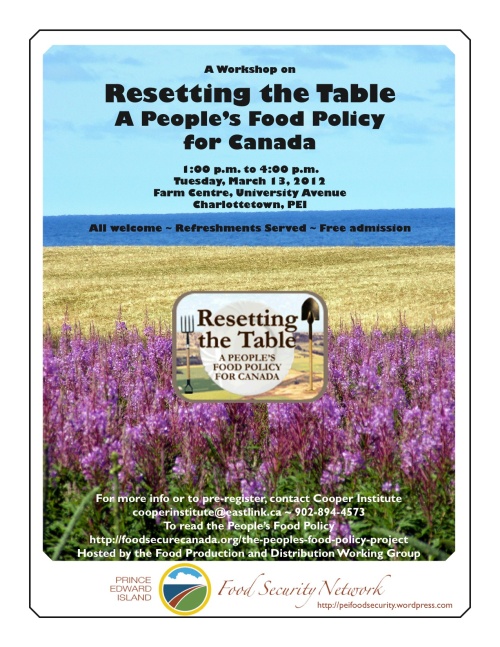 Resetting the Table Workshop Invitation